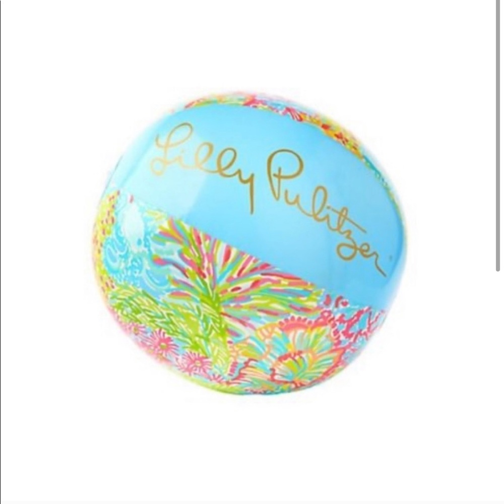 Lilly Pulitzer beach ball & FREE luggage tag